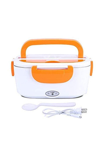 Electric Lunch Box Hard Plastic Multi-Function Electric Heated Portable Food Warmer Electric Power in Tiffin Warmer Box Office for Men and Women, Kids Tiffin Lunch Box Lunch With Spoon and Cable for Hot Food (Multi Color)