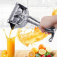 Heavy Duty Aluminum Manual Fruit Juicer Manual Citrus Press Juicer for Grapefruits Lemon, Orange Press Squeezer (Silver)