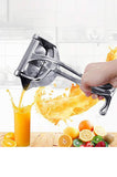 Heavy Duty Aluminum Manual Fruit Juicer Manual Citrus Press Juicer for Grapefruits Lemon, Orange Press Squeezer (Silver)