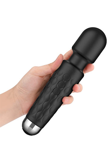 Rechargeable Body Massager for Women and Men / Handheld Waterproof Vibrate Wand Massage Machine with 20 Vibration Modes - 8 Speeds