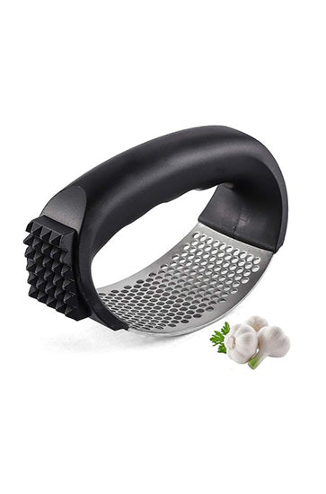 Stainless Steel Garlic Presser |Garlic Press Crusher for Kitchen |Garlic Crusher for Kitchen |Ginger Presser for Kitchen (black)