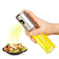 Oil Spray Bottle for Cooking Refillable Stainless Steel Oil Dispenser with Mini Funnel, Vinegar Glass Spray Bottle for BBQ, Salad, Baking, Grilling, Roasting, Frying