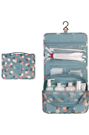 Hanging Travel Toiletry Bag Cosmetic Make up Organizer Multifunction Portable Makeup Pouch for Women and Girls Waterproof Ladies Case Travelling Storage Inner Ware Up Brush Kit Holder Beauty Fashion Organizer with Handle (Multicolor)