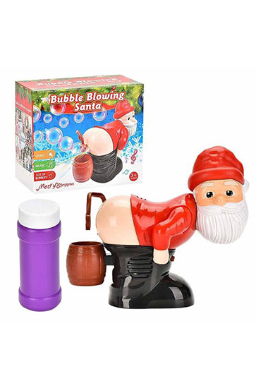 Automatic Flashing Lights & Music with Funny Santa Claus Bubble Blowing Machine, Christmas Stocking Stuffers Gift for Adults Kids Christmas Bubble Blower for Outdoor & Indoor ( Pack Of 1 )