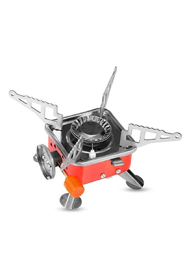 Portable Picnic, Camping Aluminum Gas Stove Ultra Light Folding Furnace Outdoor Metal Camping Gas Stove Picnic Cooking Gas Burners Folding Stove