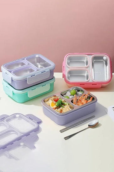 3 Grid Leak-Proof Lunch Box