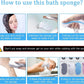 Ultra Soft Exfoliating Body Scrubber Exfoliating 3D Magic Bath Sponge Dead Skin Removal Bathing Sponge For Adults Children and Pregnant Women Bath Accessories (Multi Colour).