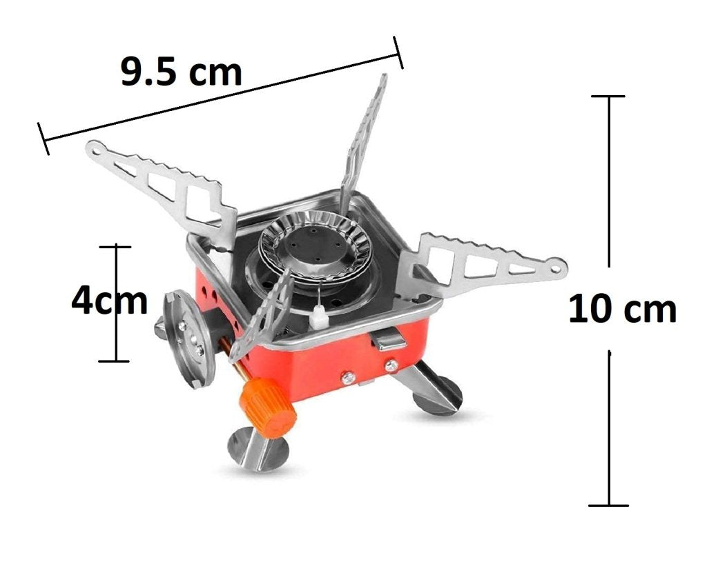 Portable Picnic, Camping Aluminum Gas Stove Ultra Light Folding Furnace Outdoor Metal Camping Gas Stove Picnic Cooking Gas Burners Folding Stove