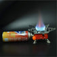 Portable Picnic, Camping Aluminum Gas Stove Ultra Light Folding Furnace Outdoor Metal Camping Gas Stove Picnic Cooking Gas Burners Folding Stove