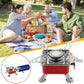 Portable Picnic, Camping Aluminum Gas Stove Ultra Light Folding Furnace Outdoor Metal Camping Gas Stove Picnic Cooking Gas Burners Folding Stove