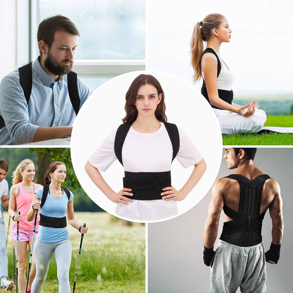 Premium Posture Corrector for Men Back Support Belt for Pain Relief for Women Adjustable Upper Back Straightener Shoulder and Chest Brace